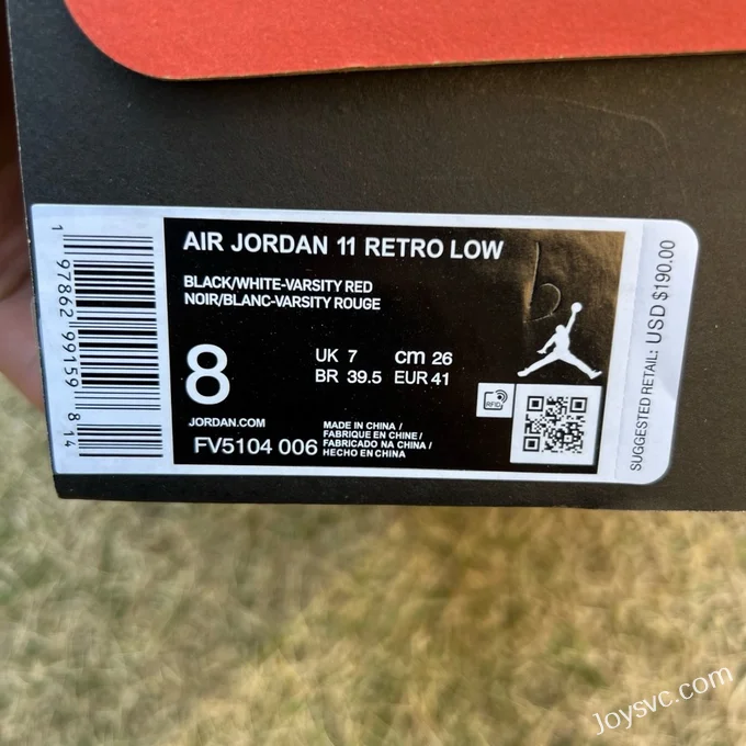 Air Jordan 11 Low Bred 2025 FV5104-006