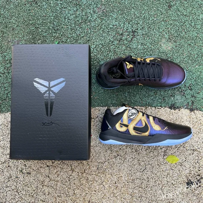 Nike Kobe 5 Protro Year of the Mamba - Black Purple Gold Limited Edition