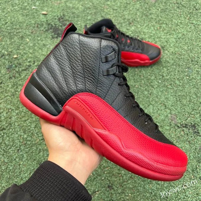 Air Jordan 12 Flu Game Black Red CT8013-002