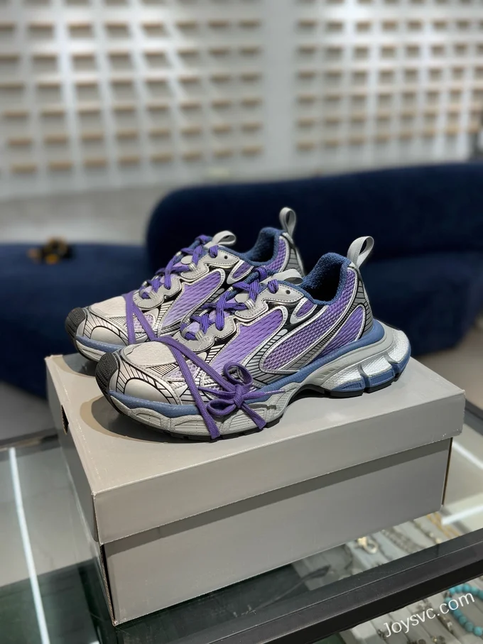 Balenciaga 3XL Grey Purple Sneakers