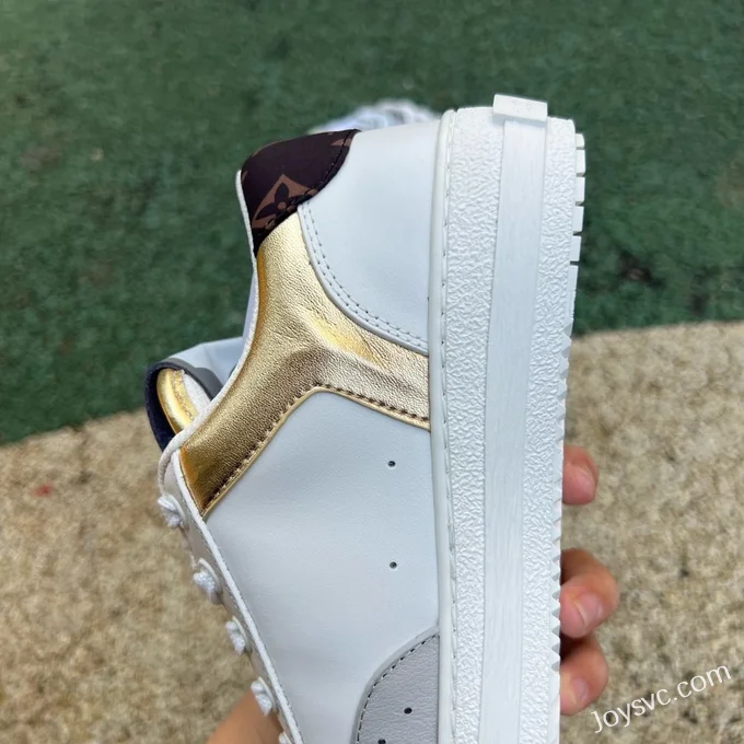 Louis Vuitton Charlie Lace-Up Low White Gold