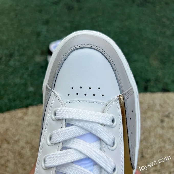 Louis Vuitton Charlie Lace-Up Low White Gold