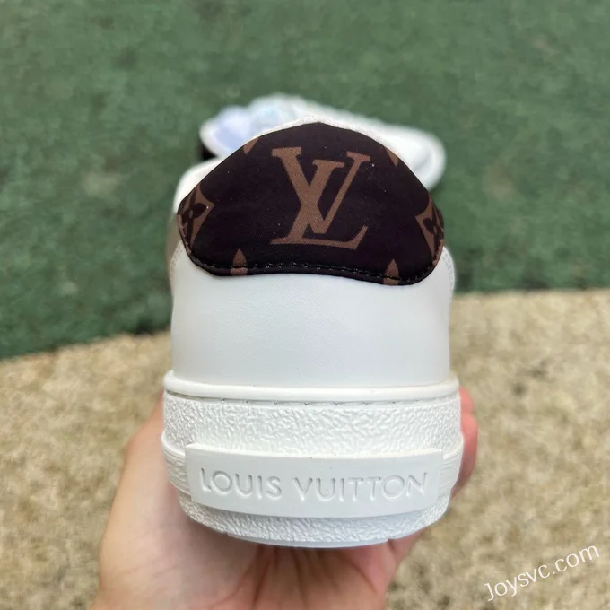 Louis Vuitton Charlie Lace-Up Low White Silver Blue