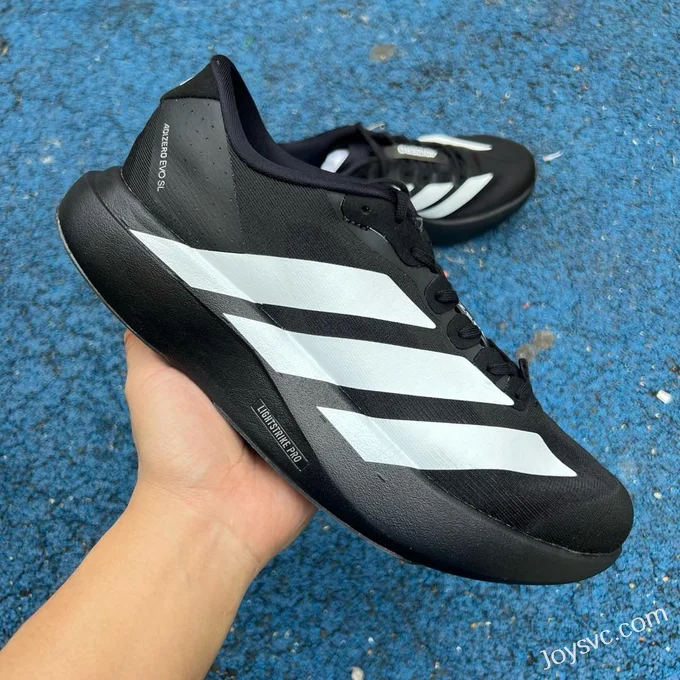 Adidas Adizero Evo SL Black White Running Shoes JP7149