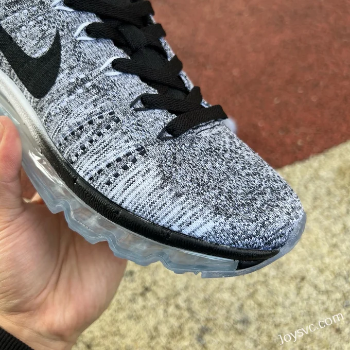 Nike Flyknit Air Max Grey Black Running Shoes 620469-102