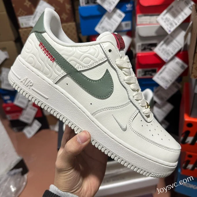 Nike Air Force 1 '07 LV8 White Green Snake Year HV5979-130