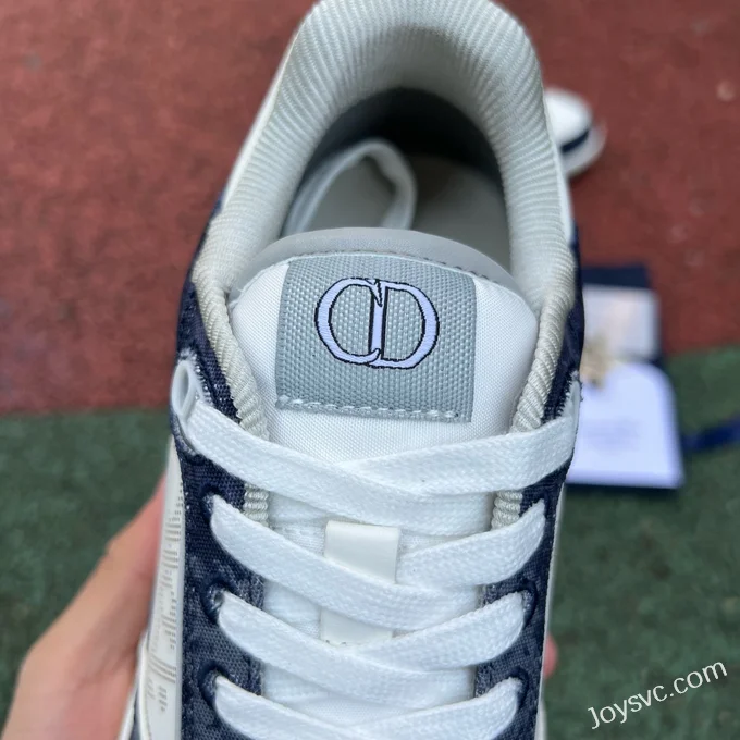 DIOR B27 Low Top White Blue Denim Sneakers