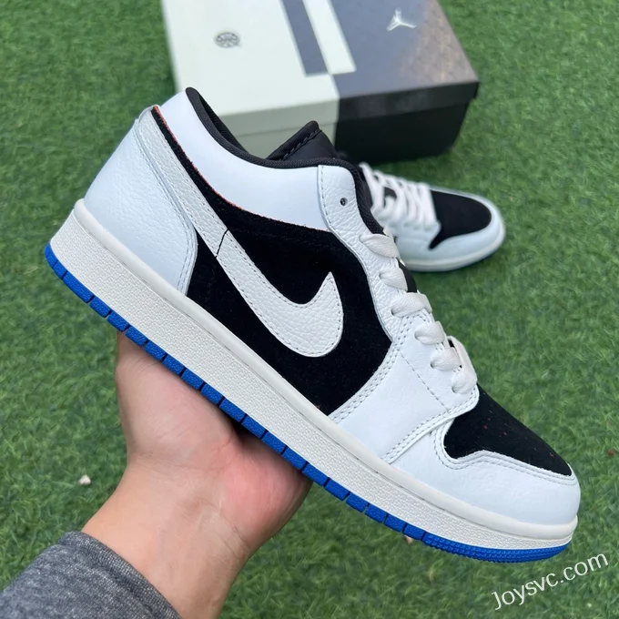 Air Jordan 1 Low HQ0764-001 Black White Blue Retro