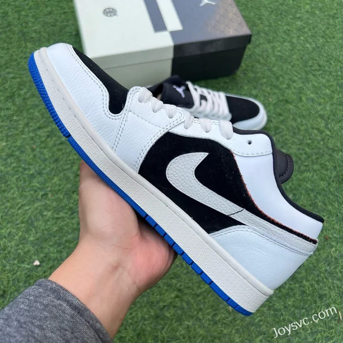 Air Jordan 1 Low HQ0764-001 Black White Blue Retro