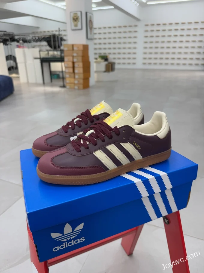 Adidas Originals Samba Sneakers, Burgundy ID0477