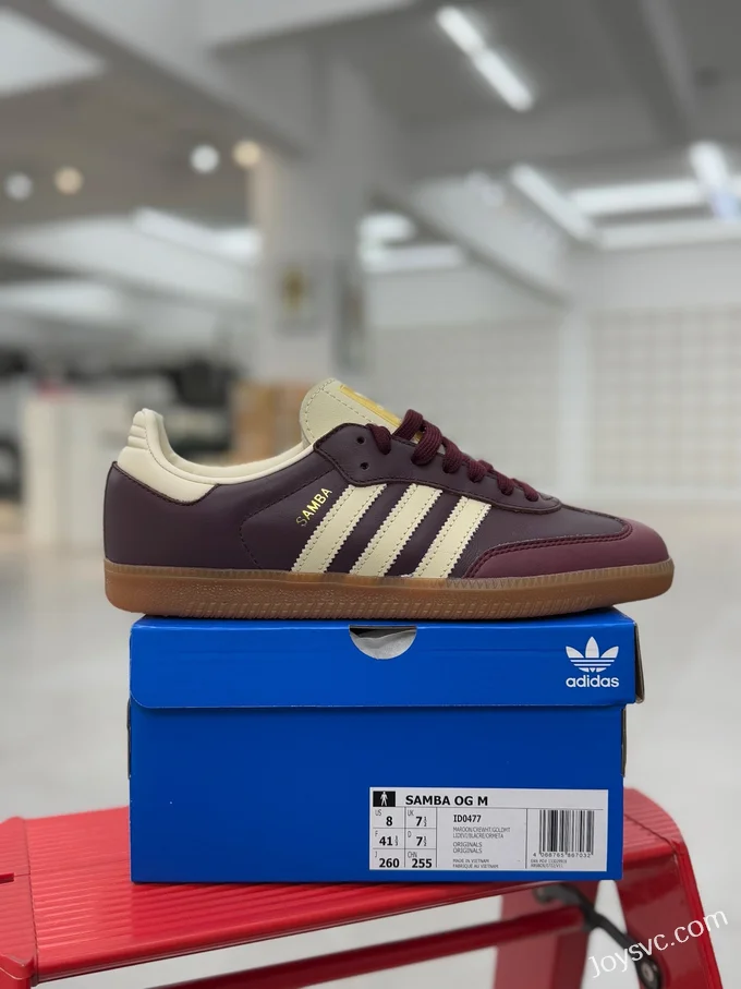 Adidas Originals Samba Sneakers, Burgundy ID0477