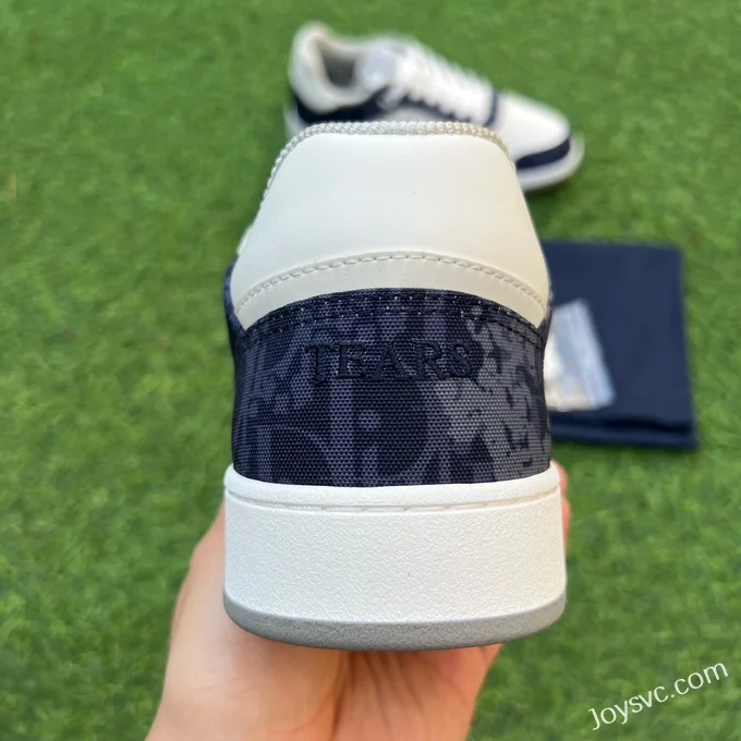 DIOR B27 Sneakers, White/Blue Denim