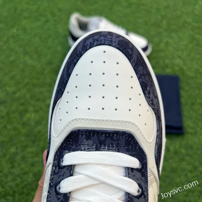 DIOR B27 Sneakers, White/Blue Denim