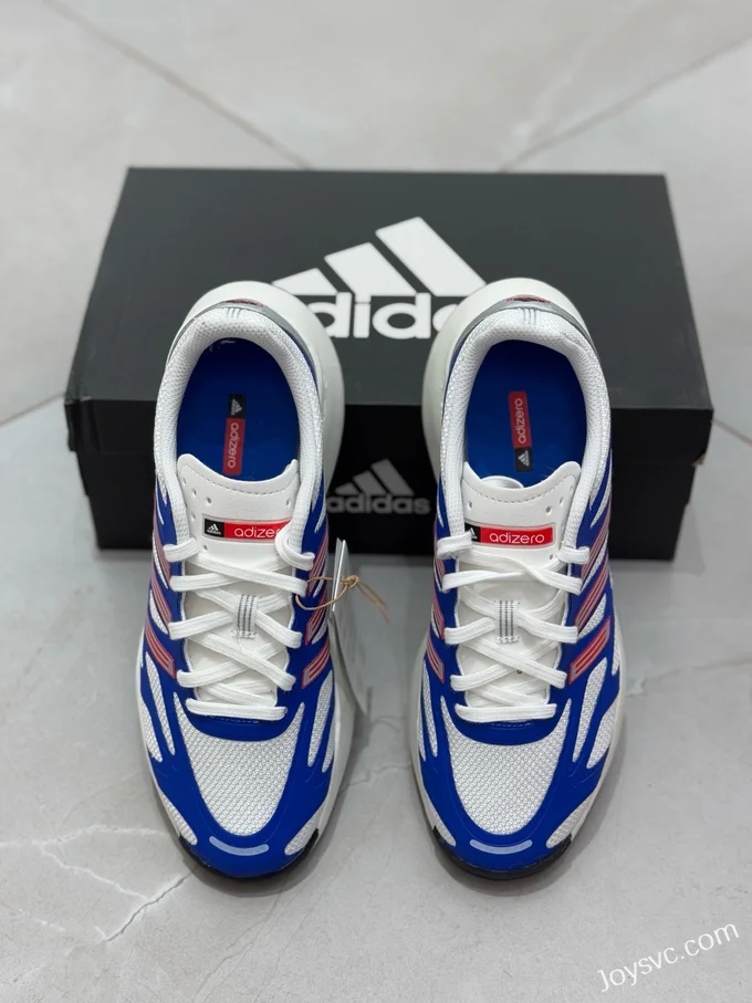 Adidas Adizero Aruku Marathon Running Shoes, White/Blue JQ7392