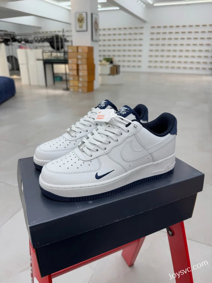 Nike Air Force 1 Low Sneakers, White/Blue HM9483-001