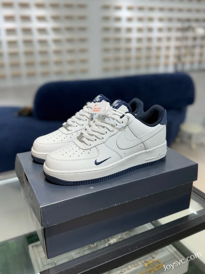 Nike Air Force 1 Low Sneakers, White/Blue HM9483-001