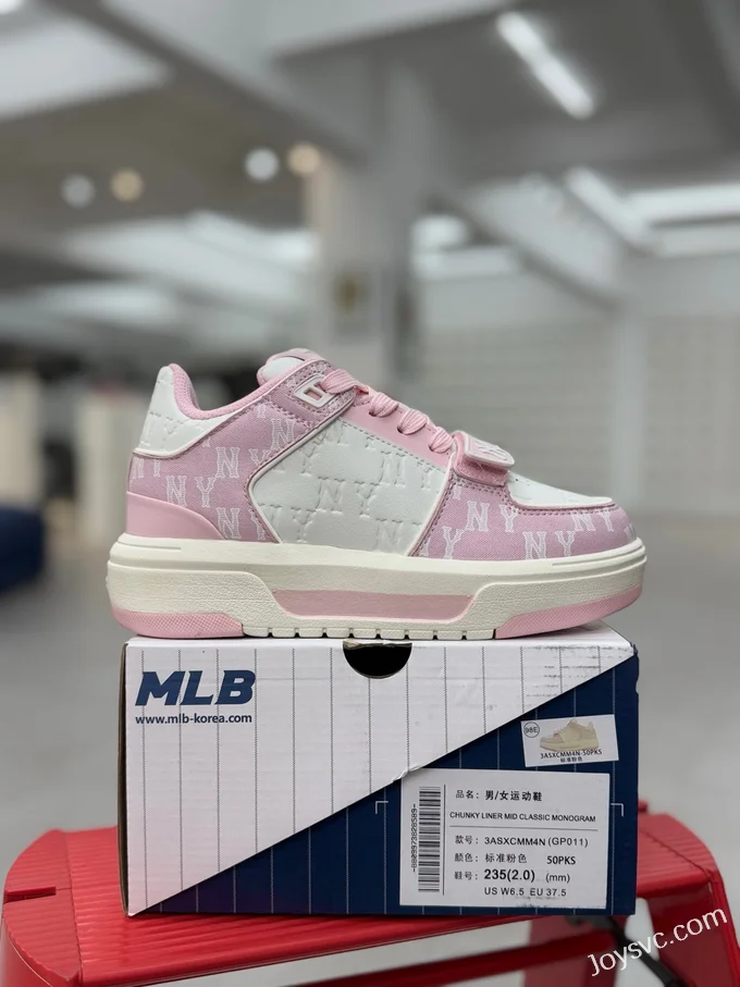 MLB Chunky Liner Basic MID Shoes, Pink 3ASXCMM4N (GP011)