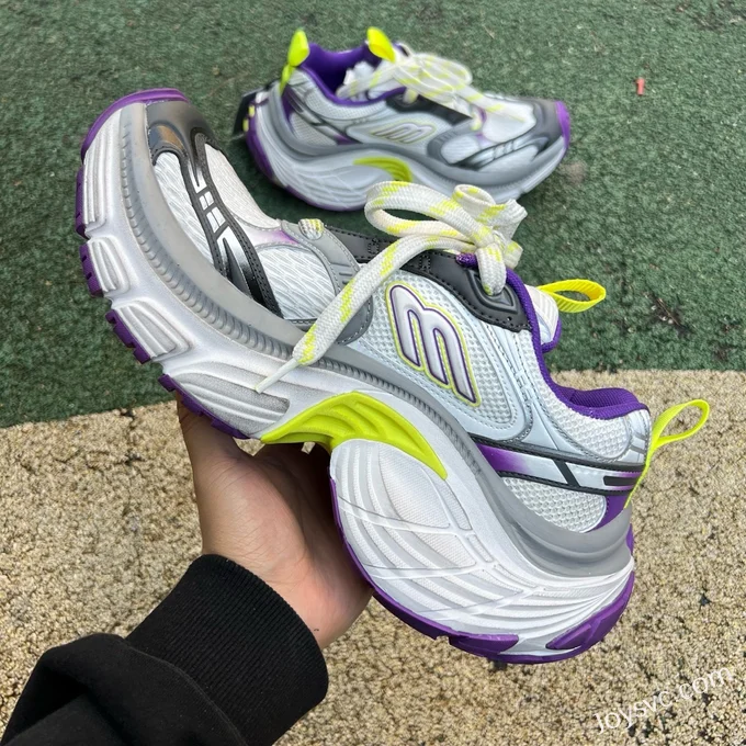 Balenciaga 6XL Sneakers, White/Grey/Purple