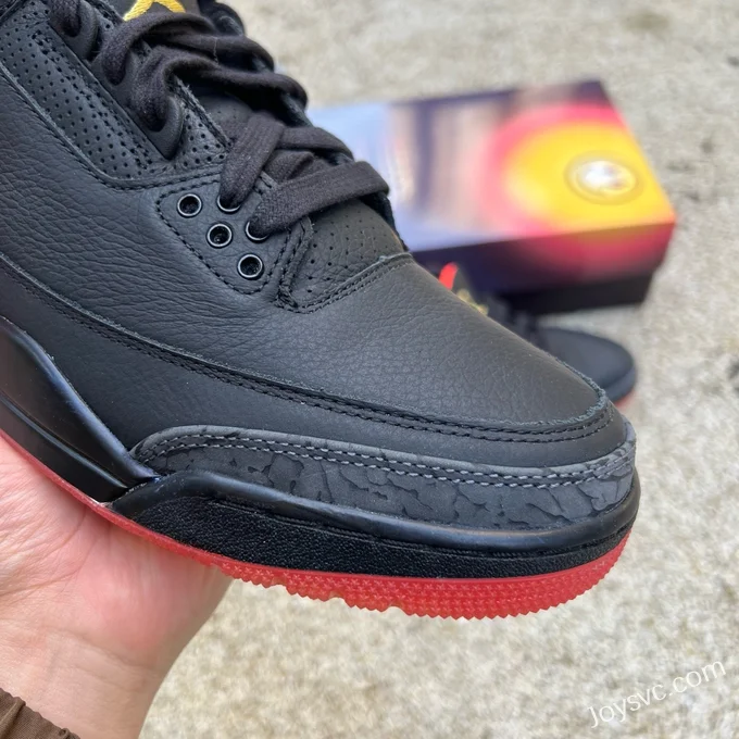 J Balvin x Air Jordan 3 Sneakers, Black FN0344-001