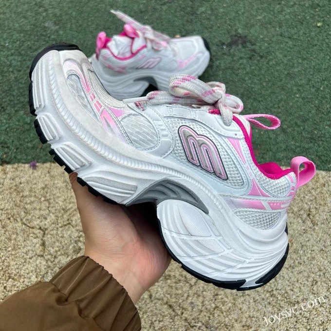 Balenciaga 6XL Sneakers, White/Pink