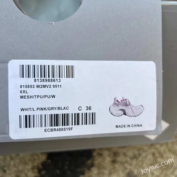 Balenciaga 6XL Sneakers, White/Pink