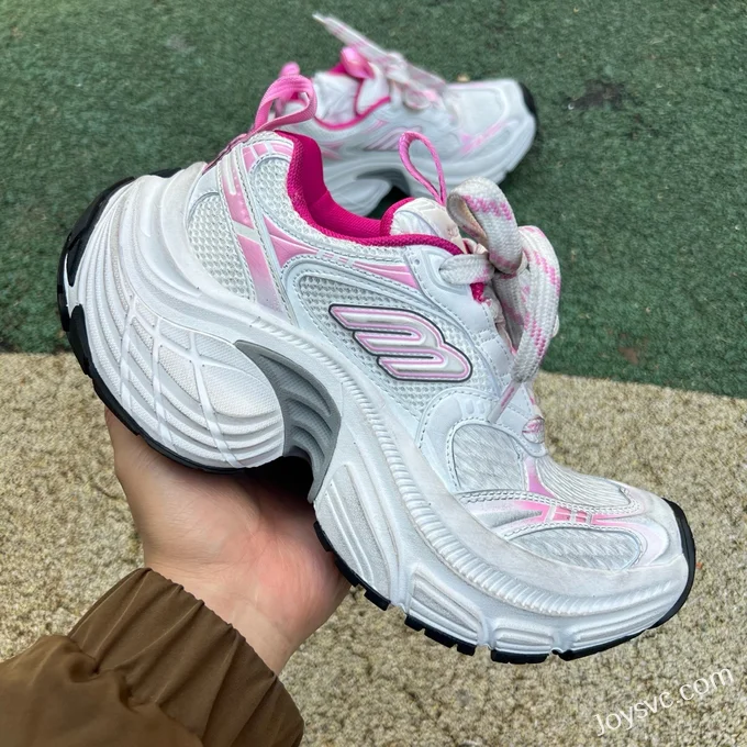 Balenciaga 6XL Sneakers, White/Pink