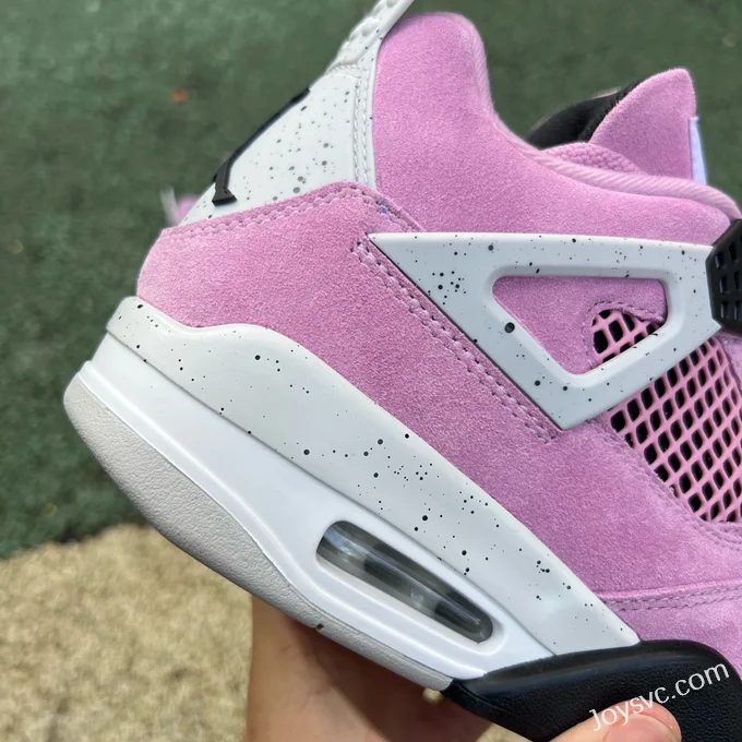 Nike Air Jordan 4 WMNS Sneakers, White/Pink AQ9129-501