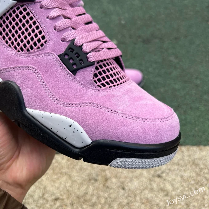 Nike Air Jordan 4 WMNS Sneakers, White/Pink AQ9129-501