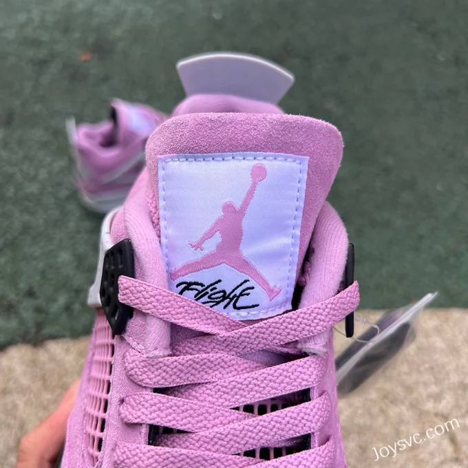 Nike Air Jordan 4 WMNS Sneakers, White/Pink AQ9129-501