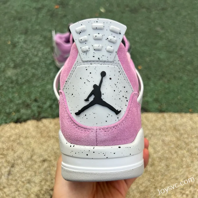 Nike Air Jordan 4 WMNS Sneakers, White/Pink AQ9129-501