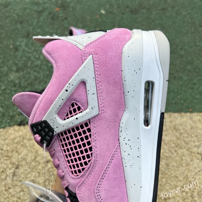 Nike Air Jordan 4 WMNS Sneakers, White/Pink AQ9129-501