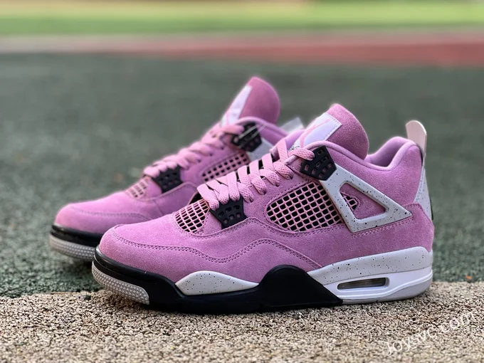 Nike Air Jordan 4 WMNS Sneakers, White/Pink AQ9129-501