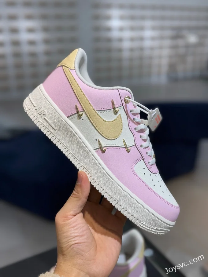 Nike Air Force 1 Low Sneakers, White/Pink IB2574-600