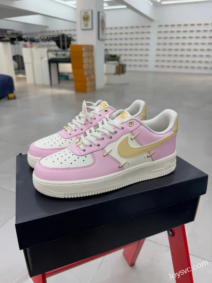 Nike Air Force 1 Low Sneakers, White/Pink IB2574-600