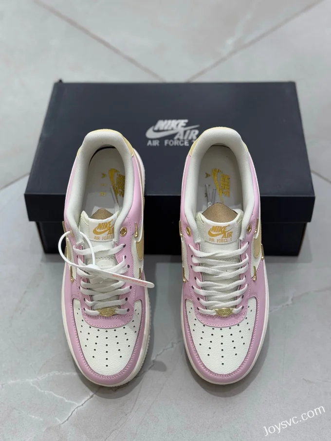 Nike Air Force 1 Low Sneakers, White/Pink IB2574-600