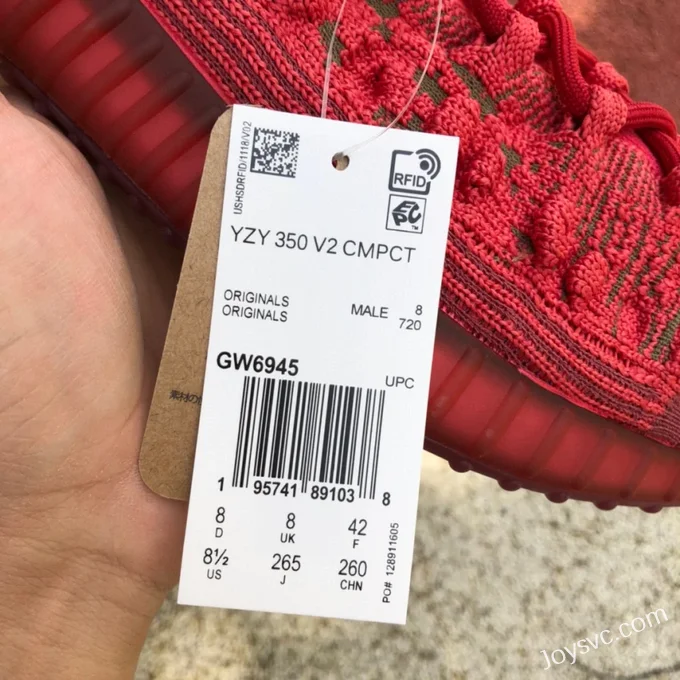 Adidas Yeezy 350 V2 CMPCT in Slate Red