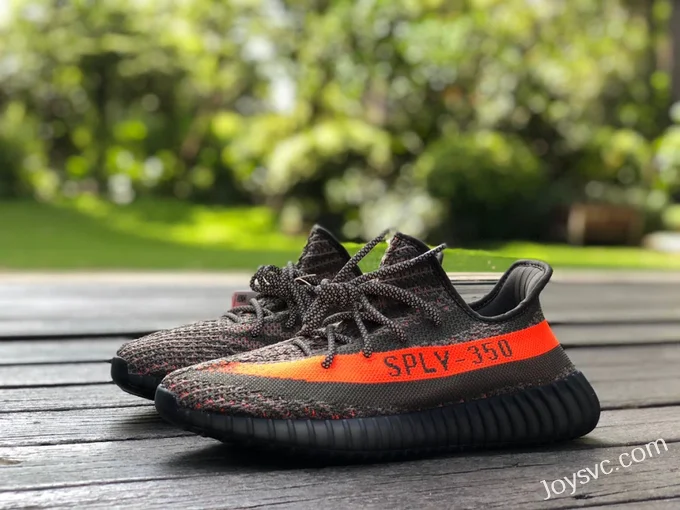 Adidas Yeezy 350 V2 Black Gray Orange HQ7045