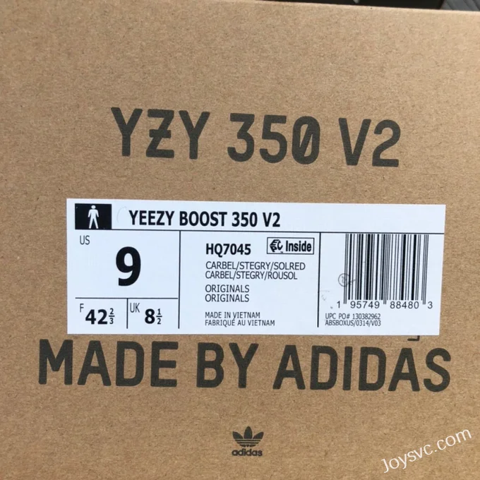 Adidas Yeezy 350 V2 Black Gray Orange HQ7045