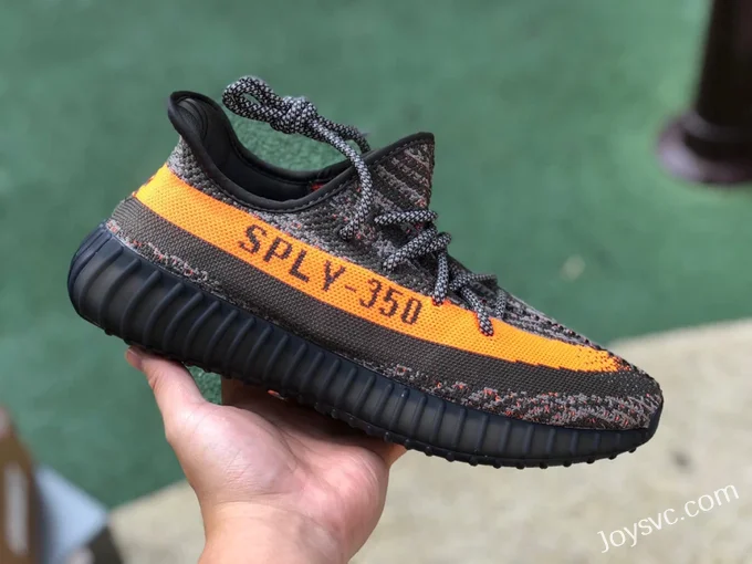 Adidas Yeezy 350 V2 Black Gray Orange Pure Original Version HQ7045