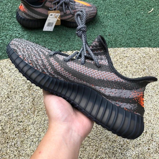 Adidas Yeezy 350 V2 Black Gray Orange Pure Original Version HQ7045