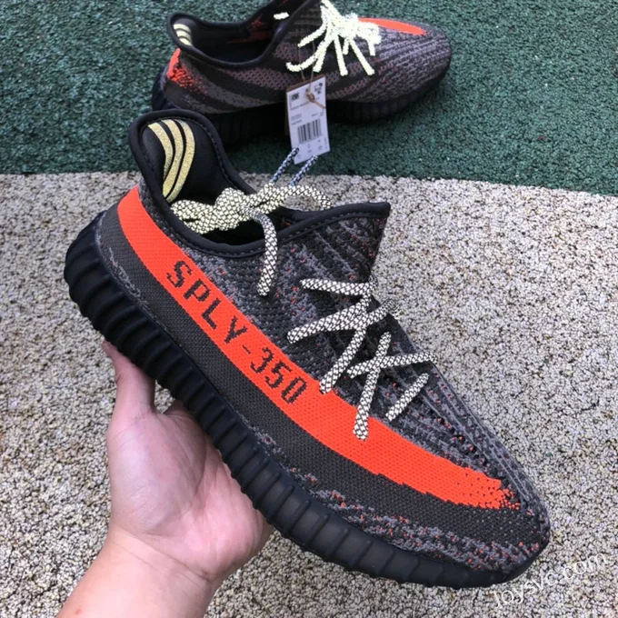 Adidas Yeezy 350 V2 Black Gray Orange Pure Original Version HQ7045