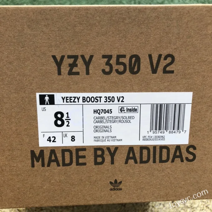 Adidas Yeezy 350 V2 Black Gray Orange Pure Original Version HQ7045