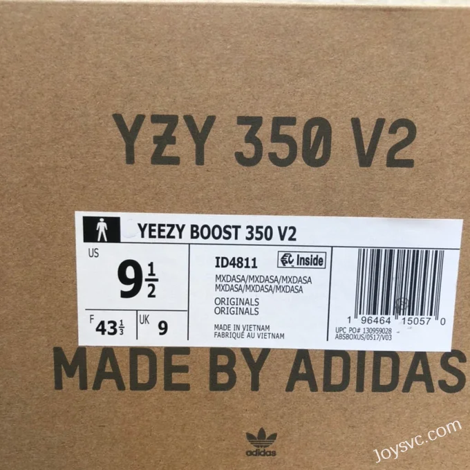 Adidas Yeezy 350 V2 Black Gray Orange Cost-Effective Version ID4811