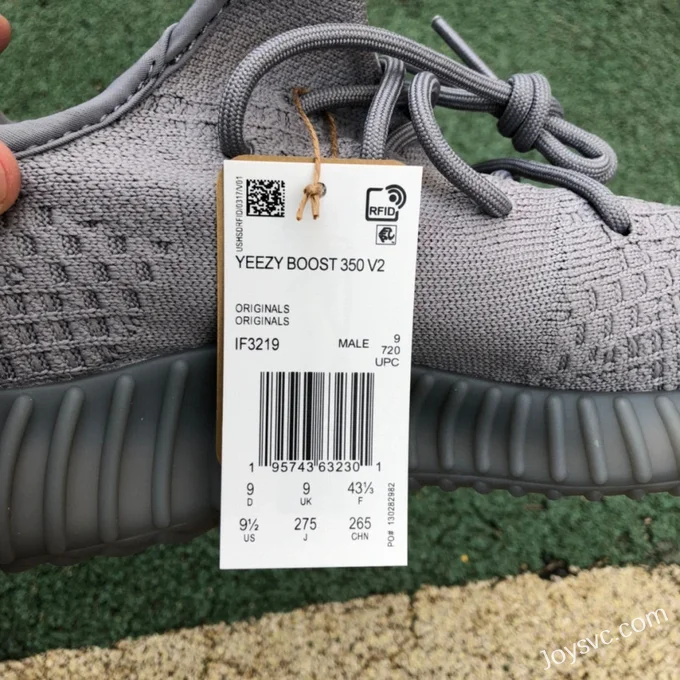 Adidas Yeezy 350 V2 Space Gray Pure Original Version IF3219