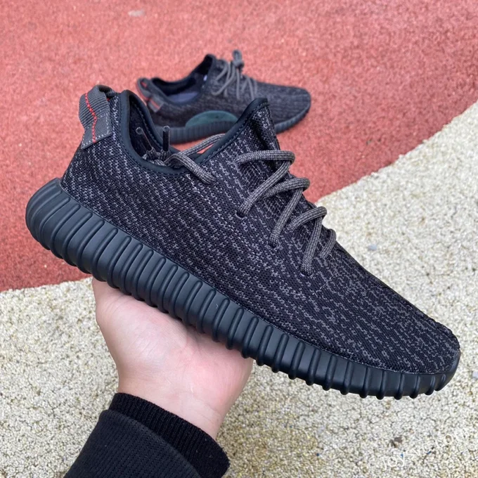 Adidas Yeezy 350 Black Pure Black AQ2659