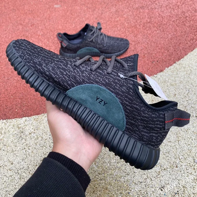 Adidas Yeezy 350 Black Pure Black AQ2659