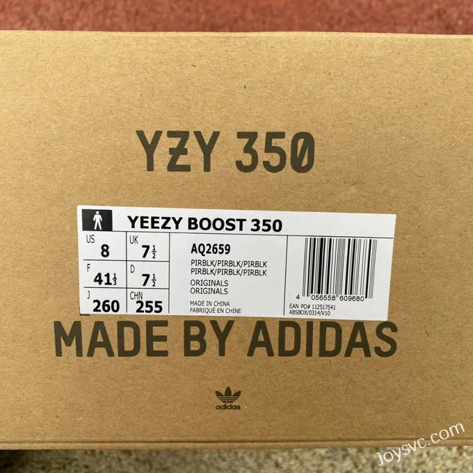 Adidas Yeezy 350 Black Pure Black AQ2659