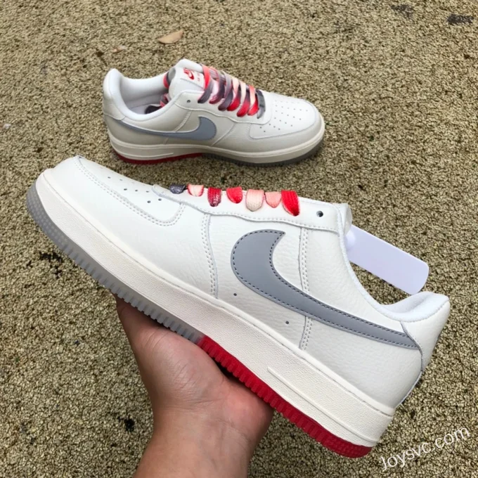 Nike Air Force 1 '07 LV8 Beige Red Grey Gradient CH2608-216