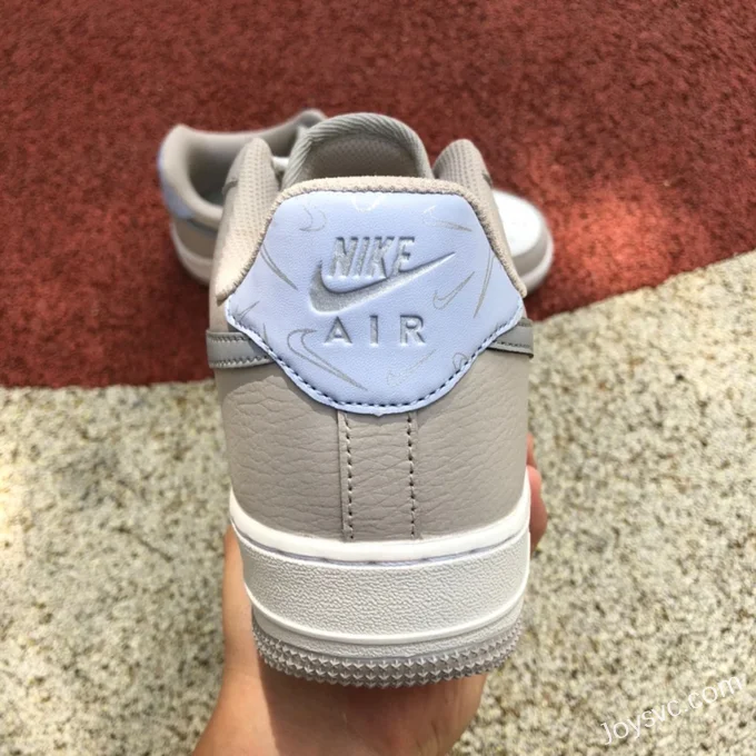 Nike Air Force 1 Low Grey White Casual Sneakers DR7857-101