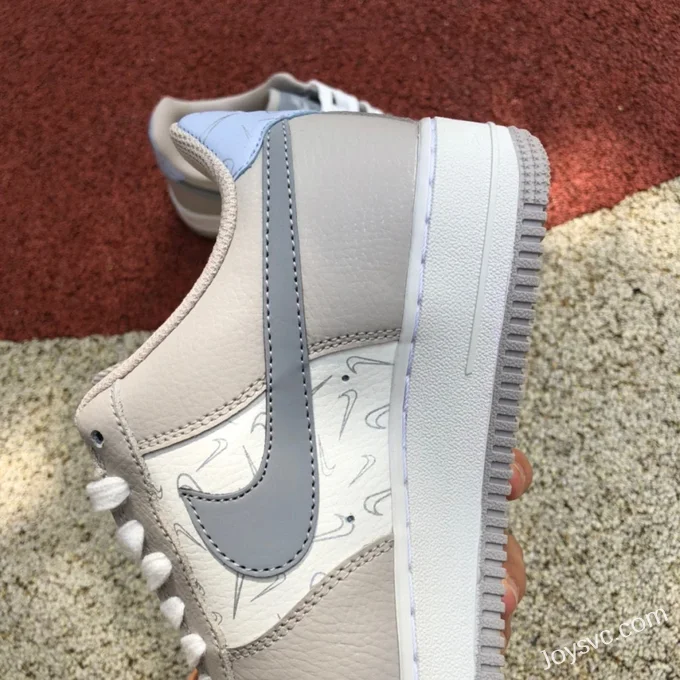 Nike Air Force 1 Low Grey White Casual Sneakers DR7857-101